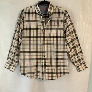Izod men's plaid button down shirt